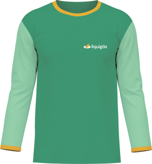 Blusa Manga Longa Helanca / Malha PP com Elastano / Dryfit Variável Cor Lisa ou Jateado   
