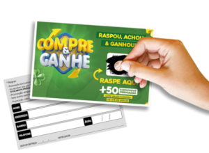 Raspadinha 9x6cm Duplex 225g 9x6cm 4x1 Laminado Corte Reto Tinta Especial